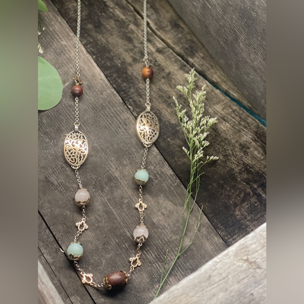 Brighton Long Necklace Dove RARE